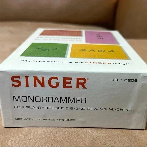 Singer Monogrammer No.171256 For Slant-Needle Zig-Zag Sewing Machines Series 750 - Picture 2 of 5
